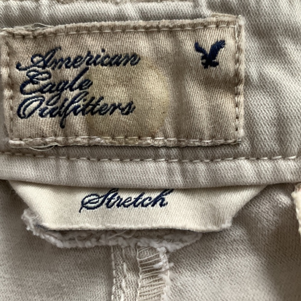 🌺 American Eagle Tan Khaki Shorts Sz 0 - Picture 4 of 8